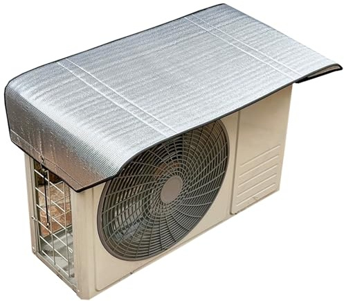 Abdeckung Wärmepumpe, Abdeckung Klimaanlage Außengerät, Wasserdicht und Sonnenbeständig, Klappdesign, für Alle Jahreszeiten Geeignet(58x130CM/22x51IN)