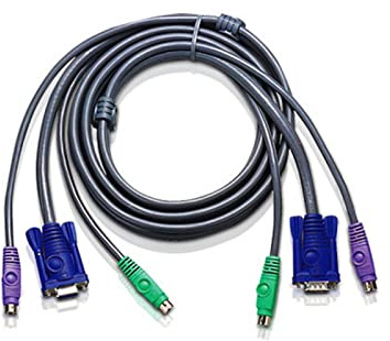Aten 2L-5003P/C KVM PS/2 VGA Kabel, grau, 3 m