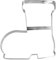 RBV Birkmann Birkmann Ausstechform Stiefel, groß; Edelstahl, 20,5 cm