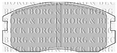 Borg & Beck BBP1521 Brake Pads To Fit Mitsubishi Colt 1 5 89-92