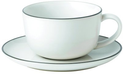 ROYAL DOULTON Gordon Ramsay Set Tasse et Soucoupe pour Petit déjeuner Blanc