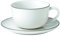 ROYAL DOULTON - Set di 2 Tazze con piattini, Collezione Gordon Ramsay/Bread Street, Colore: Bianco