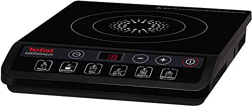 Tefal IH2018 Mesa con placa de inducción, cerámico, 2100 W, LED, color negro