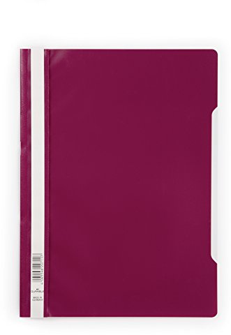 Durable HUNKE & HOME Schnellhefter A4 PP D. RT 25St, transp. der Vorderdeckel