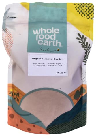 Wholefood Earth Poudre de Caroube Biologique 500g - Substitut Cacao Vegan