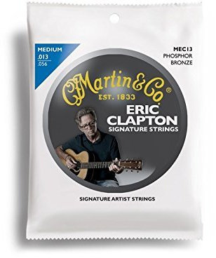 Martin MEC13 Clapton's Choice Gitarrensaiten für Akustikgitarre, Phosphor-Bronze, Größe M, Limited Edition