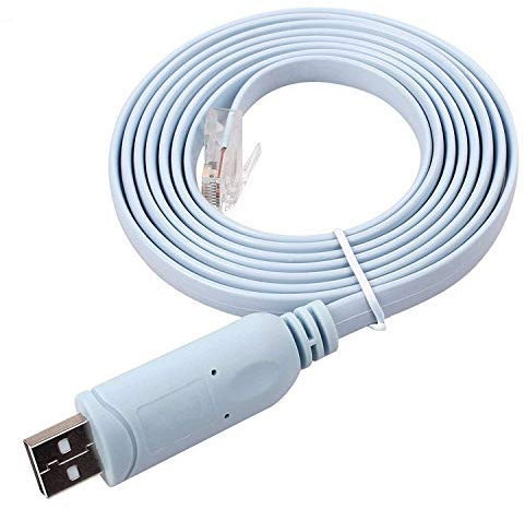 Cavo da 5 m Usb a console, cavo di console USB, USB a console Rj45,console cavo USB Rollover per Windows/Vista/MAC/Linux (5 m, blu)
