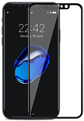 myTech® iPhone XS XR White Verre trempé Noir