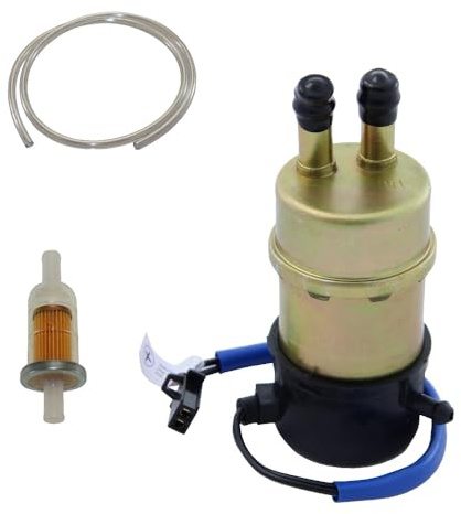 Kraftstoff Benzin Pumpe Set + Filter Schlauch Yamaha FJ FZR FZS TDM XJ XVS | Passend für Honda CBR NT NTV VFR VT XL XRV Kawasaki Ninja ZX600 ZX-6R ZX-6 ZX-7 ZX-7R ZX-9 ZX-11 ZZR600 Suzuki RF VL VS VZ