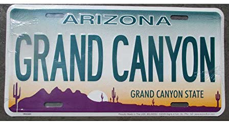 hotrodspirit - Nummernschild Grand Canyon Arizona USA Plakat