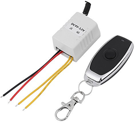 12v funkschalter mit fernbedienung empfänger Freischalt-Code Lerncode Momentan/Toggle-Modus Ein Schlüsselschalter Empfänger Sender DC 4V 5V 6V 7.4V 9V 12V für Computer-Mainframe