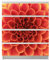 banjado® Möbelfolie selbstklebend für die IKEA Malm Kommode 4 Schubladen - Schrankfolien selbstklebend mit Motiv Orange Chrysantheme/Möbelfolie Malm für Kinder