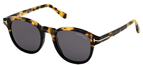 Tom Ford JAMESON FT 0752 Blonde Havana Black/Smoke 52/21/145 Herren Sonnenbrillen