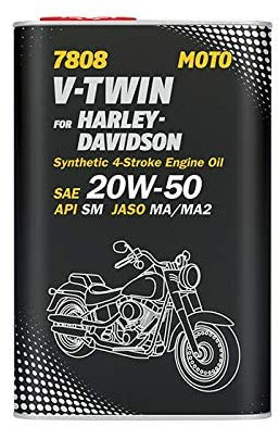 MANNOL 7808 V-Twin for Harley-Davidson 20W-50 API SM 4T Motorrad Motoröl 1l