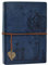 A5 Notizbuch Nachfüllbar Blau Vintage PU Leder Notebooks Reise journal Gelbe Leere Papier Tagebuch für Zeichnen Skizzieren 100 GSM 100 Blatt Romantische Geschenke für Frauen Blau