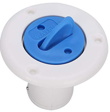 EVGATSAUTO Water Filler Cap,Deck Water Filler Cap Fill Tank Flange for 1/2in Hose Marine Boat RV Yacht Accessory