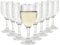 AHUNTTER Lot de 8 petits verres à vin en plastique incassables réutilisables en polycarbonate transparent pour fête, camping, pique-nique, jacuzzi, piscine