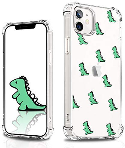 for iPhone 12 Mini Case Dinosaur, YESPURE Cute Dinosaur Design TPU [Shock Absorbing] Soft Bumper Protective Case Cover for iPhone 12 Mini 5.4 inch- Cute Dinosaur 04#