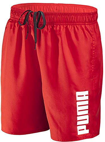 PUMA Herren Badehose Badeshorts Summer Deluxe Swim Shorts - New red - Gr. L