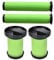 4 Pack Replacement Filters for Gtech AirRam MK2 K9 & Multi MK2/MK9 + 2 Freshener Cartridges, Washable Foam Filter Kit Compatible with Gtech Cordless Vacuum Spare Parts