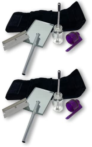 EKNA Schnupftabak Set - Zieh Set unterwegs - Zieh Set Schnupftabak (2x Set) | 2x 6-teiliges Snuff Set - Snuff Board - Schnupf Zubehör