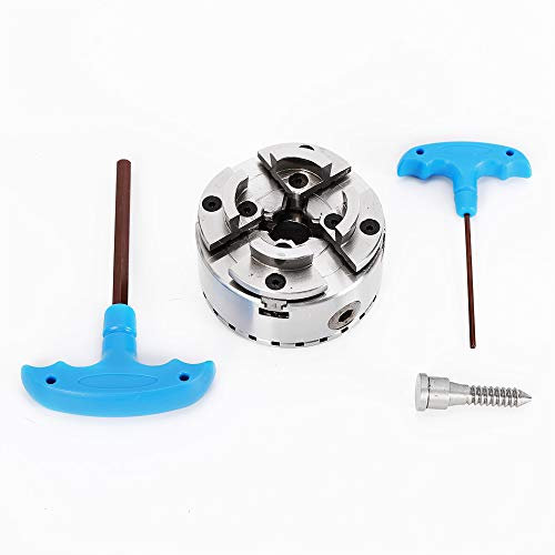 Sallurmose Mandrin de tour à bois M33 mandrin de tour à bois à 4 mâchoires à centrage automatique mandrin de tour en aluminium pour tours à bois