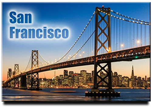 San Francisco Kühlschrankmagnet California Travel Souvenir Bay Bridge