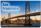 San Francisco Kühlschrankmagnet California Travel Souvenir Bay Bridge