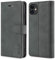 TOHULLE Case for iPhone 11, Premium PU Leather Wallet Case with Card Holder Kickstand Magnetic Closure Shockproof Flip Folio Case Cover for iPhone 11 (6.1 Inch) - Grey