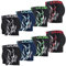 L&K 8er Pack Herren Boxershorts mit tollem Muster Sommer Baumwolle 1105 4XL