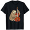 Tolles Jazz-Shirt – Faultier spielt Kontrabass, Cello, Musiker T-Shirt