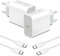 45W Cargador para Samsung Carga Rapida,2-Pack USB C Enchufe y Cable Cargador para Samsung Galaxy S24 Ultra/S25/S23 Plus/S24 FE/S22+/S21,Note 20,Tab S9/S8 S7,A55 A54 A34 A53 5G,Tipo C Adaptador Cabezal
