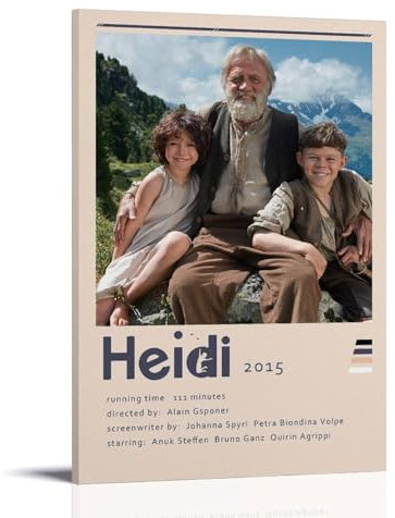 Top250 Movie Introduction Publicity Heidi Minimalist Poster Dekorative Malerei Leinwand Wandkunst Wohnzimmer Poster Schlafzimmer Malerei,Wandkunst Bilddruck Moderne Familienzimmer Dekor 16x24inch(40x6