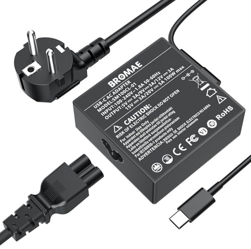 Cargador USB C 100W para Lenovo Legion Go Y740S-15IMH, ThinkBook 14/14p/15/16/Plus,Yoga Slim 7 Pro/Prox,Yoga Pro 7,Yoga 9i 9 7i 7,IdeaPad Pro 5 16, ADL100YLC3A ADL100YDC3A Tipo C Adaptador Alimentador