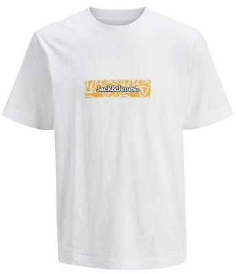JACK & JONES Jorsplit AOP Branding Tee Ss Crew Neck