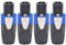 Greluma 4 pz connettori speakon,adatti per connettori speakon Nl4fx cavi speakon,convertitore Nl2fx da 4 perni femmina a Nl4fc maschio a 4 poli per altoparlanti powercon twist lock