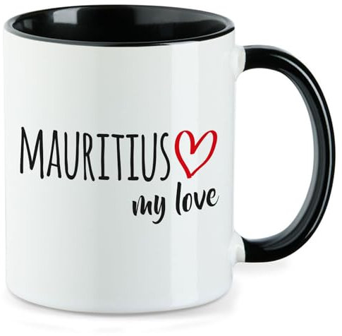 Huuraa Kaffeetasse Mauritius my love Geschenk