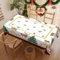 Weihnachten Tischdecke Abwaschbar Rechteckig Weihnachtsbaum Gartentischdecke Fleckschutz Wasserdicht Tischtuch Pflegeleicht Outdoor Tischdecken für Küche Esstisch Party Dekor 110x140cm