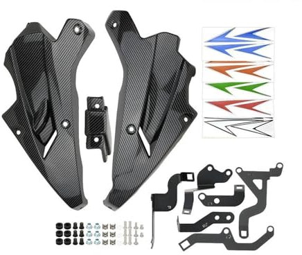 HOLIV Motorrad Motorrad Unterbodenspoiler Motorspoiler Unterbodenschutz Rahmen Chassis Abdeckung Für Z900 2017 2018 2019 Zubehör(Kohlefaser)