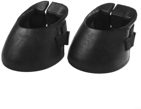 2 x Reitstiefel, rutschfeste Gummistiefel zum Schutz der Schuhe (L)