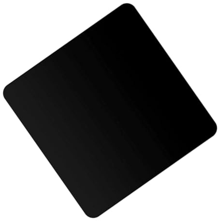 Spiegelplatte Schwarz Acryl 35x35cm Fotografie für Make Up | Einfarbige Fotoplatte, Robust und Leicht zu Reinigen, für Schreibtisch und Handspiegel
