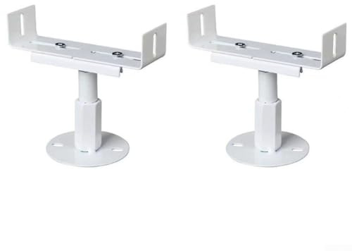 Lot de 2 supports de radiateur réglables en aluminium pour positionnement vertical des radiateurs en fonte, blanc (réglable de 26 à 31 cm)