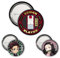 ABYstyle - Demon Slayer Set Badges Tanjiro & Nezuko S2, Dimensions : 1 badge de 5 cm, 2 badges de 3,2 cm, Metall