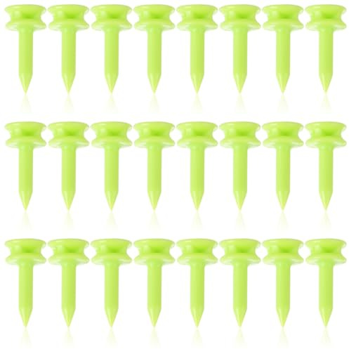 ASelected 200PCS Plastic Golf Tees 25MM,Unbreakable Green Golf Tees,Durable Small Castle Golf Tees for Golf Practice Training