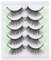 minkissy 5paires Faux Cils Naturels Réutilisables Cils Colorés Pour Regard Glamour Extensions De Souples Et Confortables Avec Boîte De Rangement