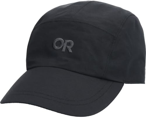 Outdoor Research Seattle Rain Cap – Waterproof & Sun Protected Baseball Cap, Black, One Size