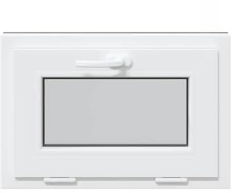 vidaXL Ventana de sótano RISOR 60x40 cm oscilobatiente 3 cristales