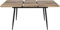 Esstisch ausziehbar, moderner Küchentisch, mit Klappverlängerung für schnelles Ausziehen von 120 cm auf 160 cm, Esszimmertisch mit Metallbeinen für 4-6 Personen, 120-160x80 cm (LxB), Eiche Mittelbraun