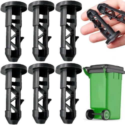 Yiokii Wheelie Bin Lid Hinge Pins Wheeled Trash Can Lid Latch Pins Trash Can Lid Replacement, Sturdy Trash Can Lid Hinge Pins, Outdoor Plastic Hinge Pins