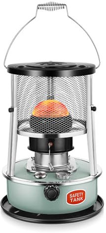 Portable Kerosene Heater 4.5L Fuel-Efficient Indoor Outdoor Heater with 360° Surround Heating | Kerosene stove with Stove Bag + Wicks for Camping/Patio/Garage